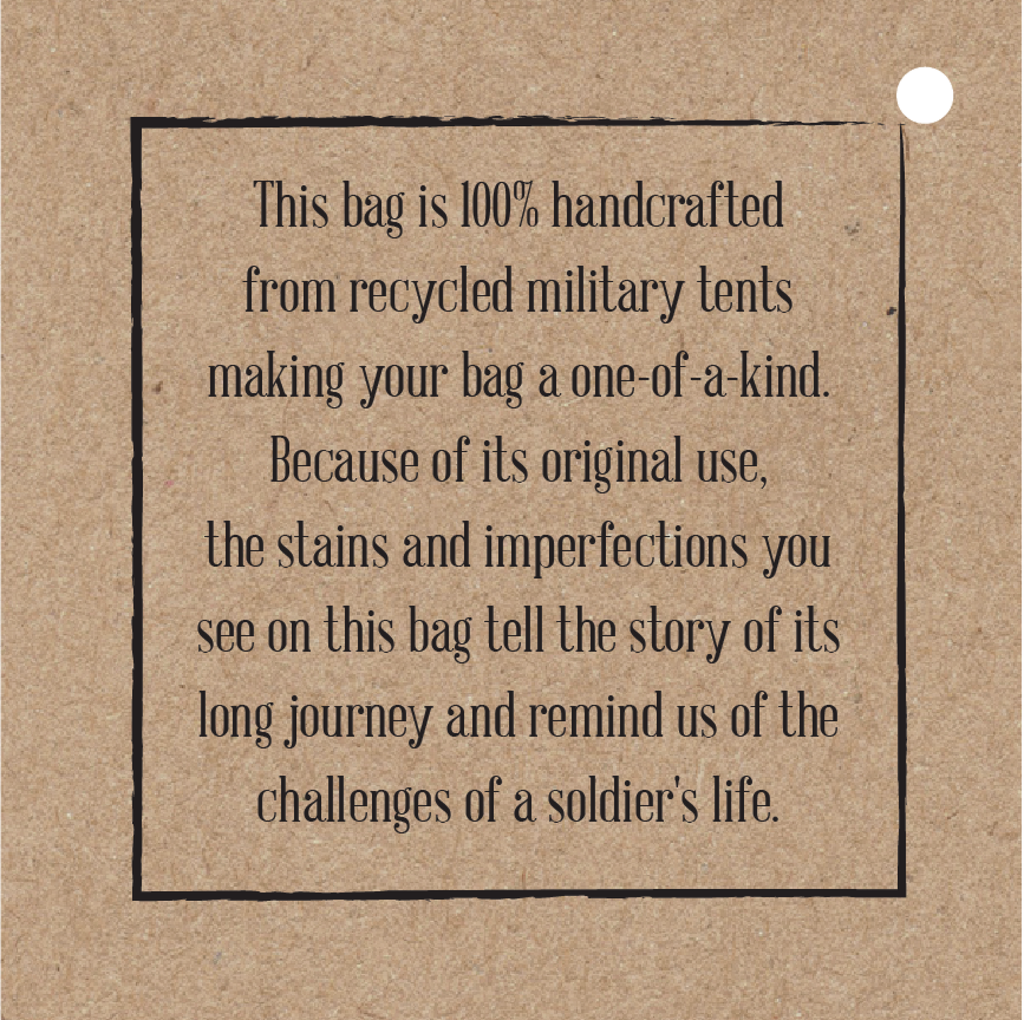 US Marines Unisex Recycled Military Tent Crossbody