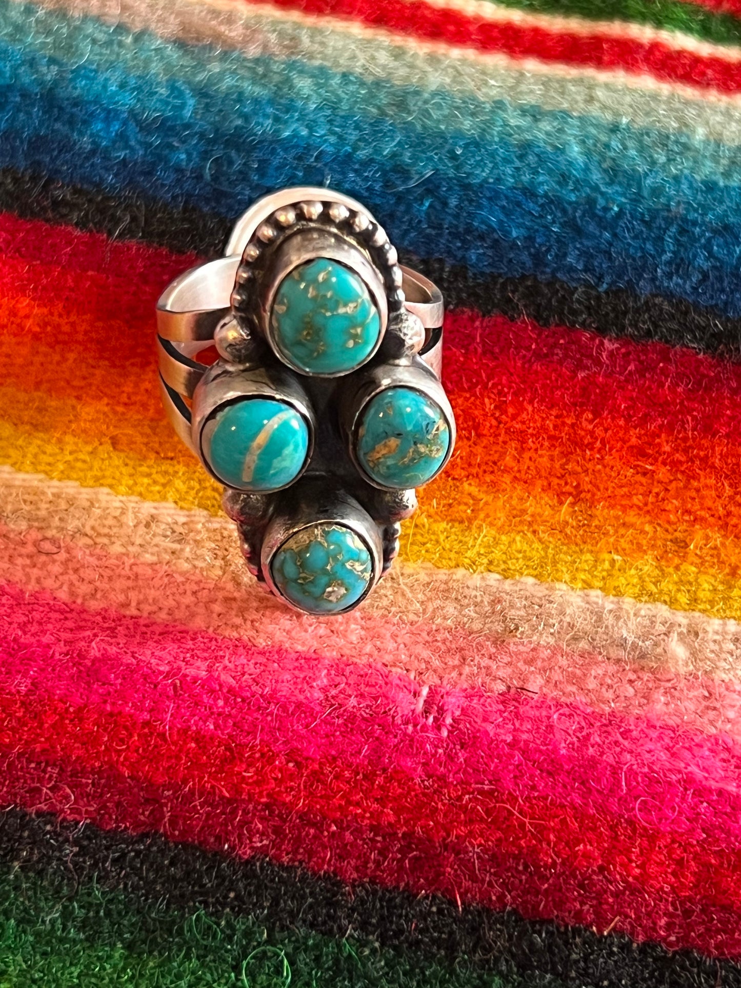 Turquoise 4-stone ring