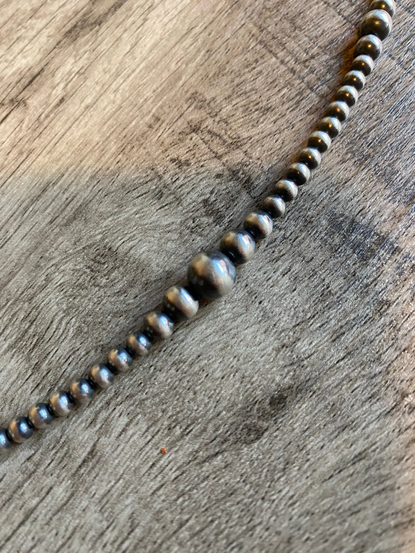 22 inch Sterling Silver Pearl graduated