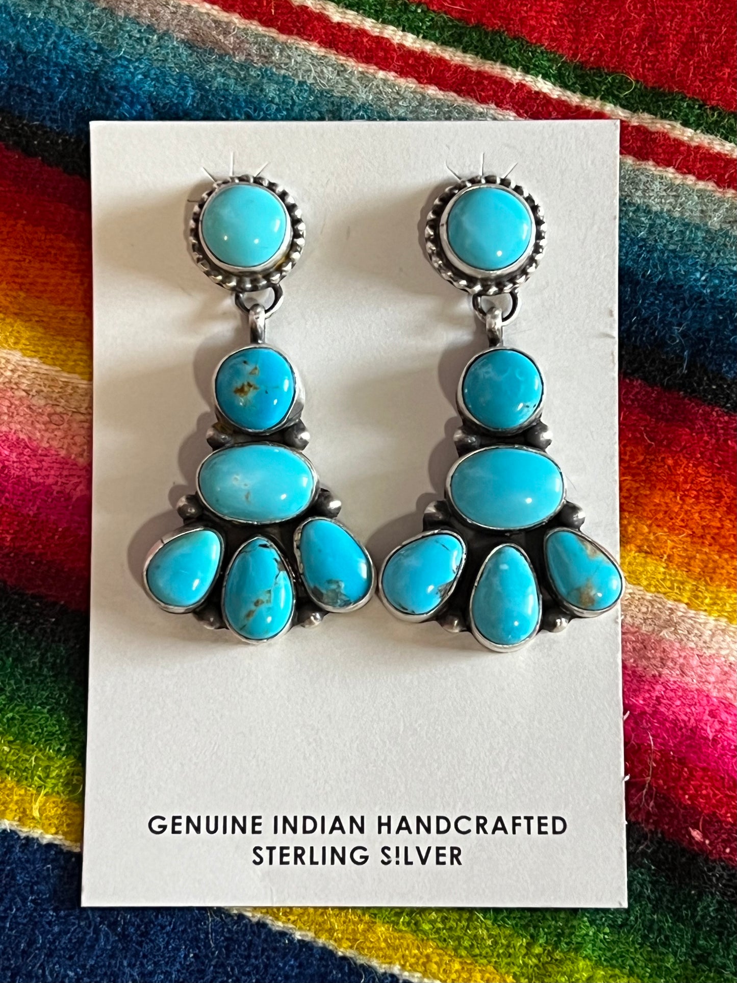Timothy Yazzie hand crafted earrings
