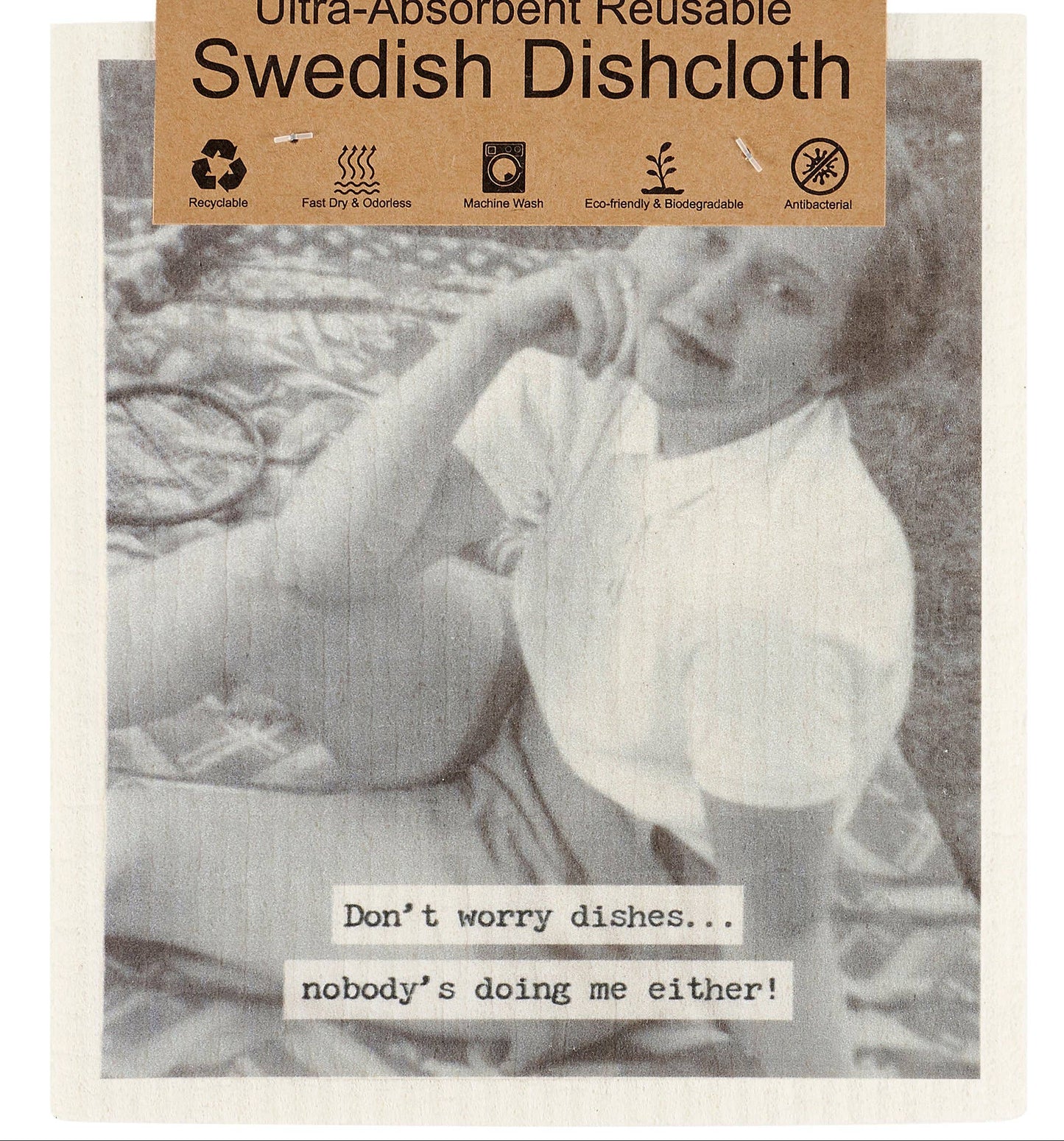 "Don't Worry Dishes" Swedish Cloth Set