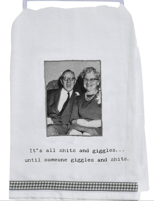 "It's All Shits And Giggles" Kitchen Towel