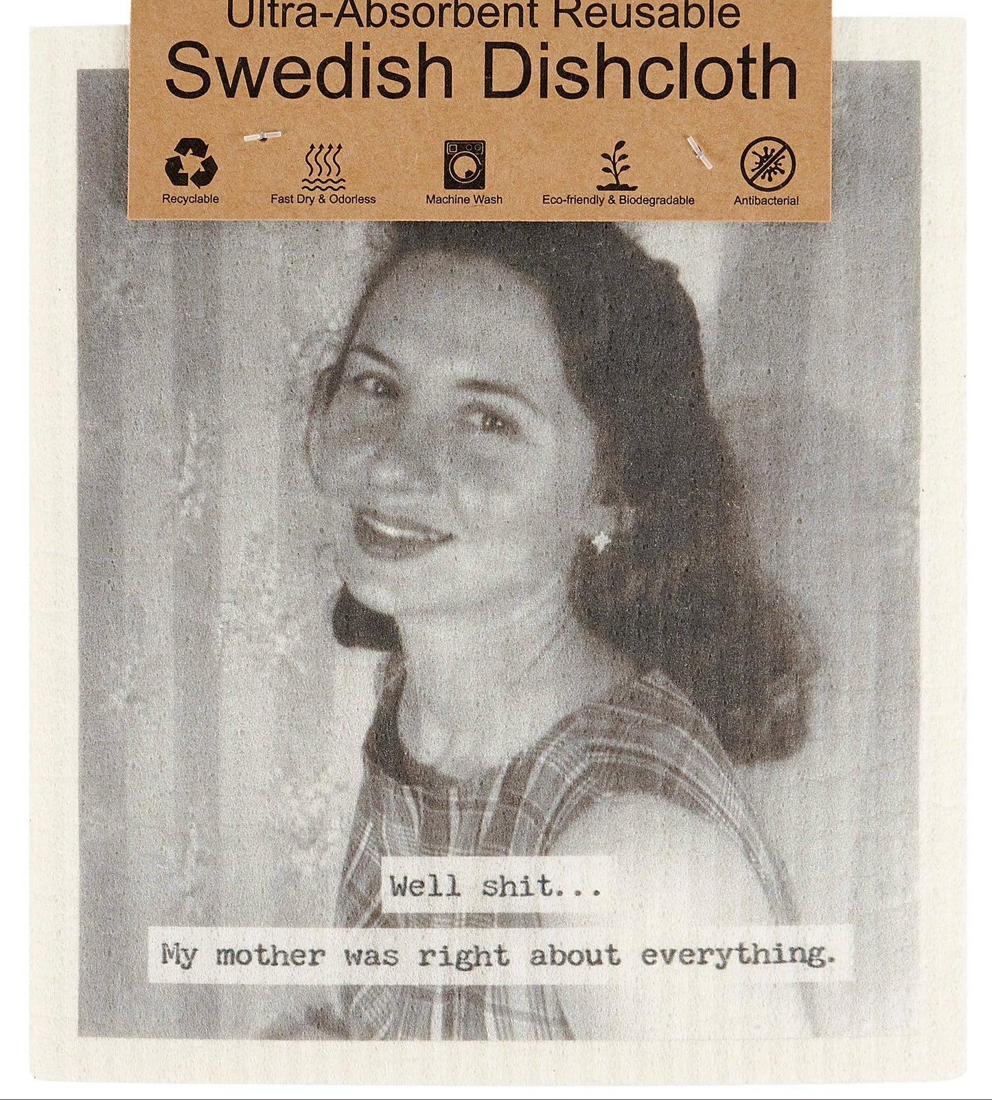 "Mother Was Right" Swedish Dishcloth Set