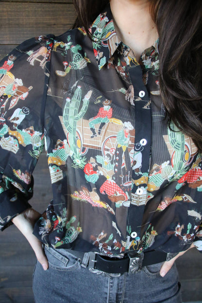 Old West Chiffon blouse