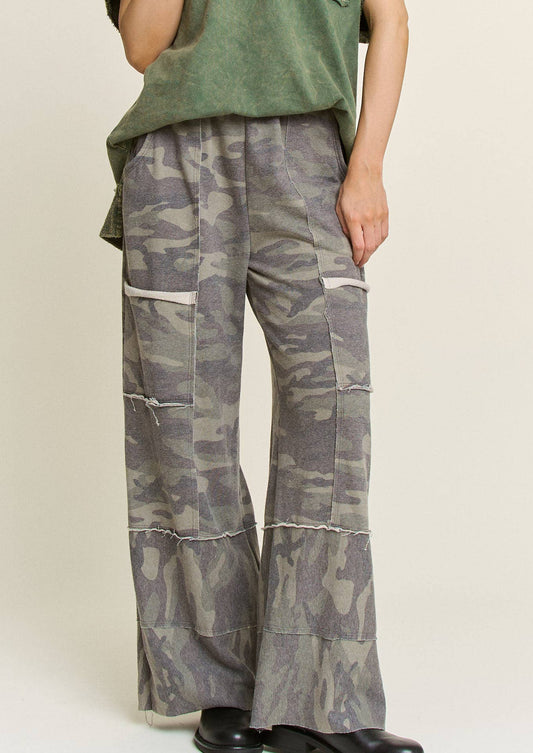 Mineral Washed Camo pants