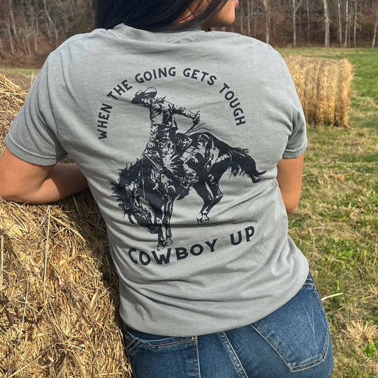 Cowboy Up Pocket Tee