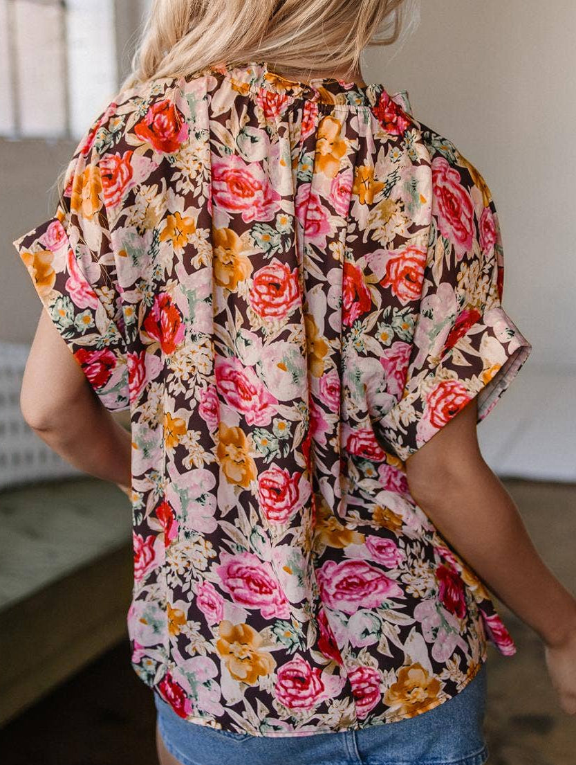 Bed of Roses shift blouse