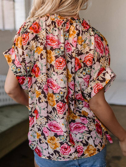 Bed of Roses shift blouse