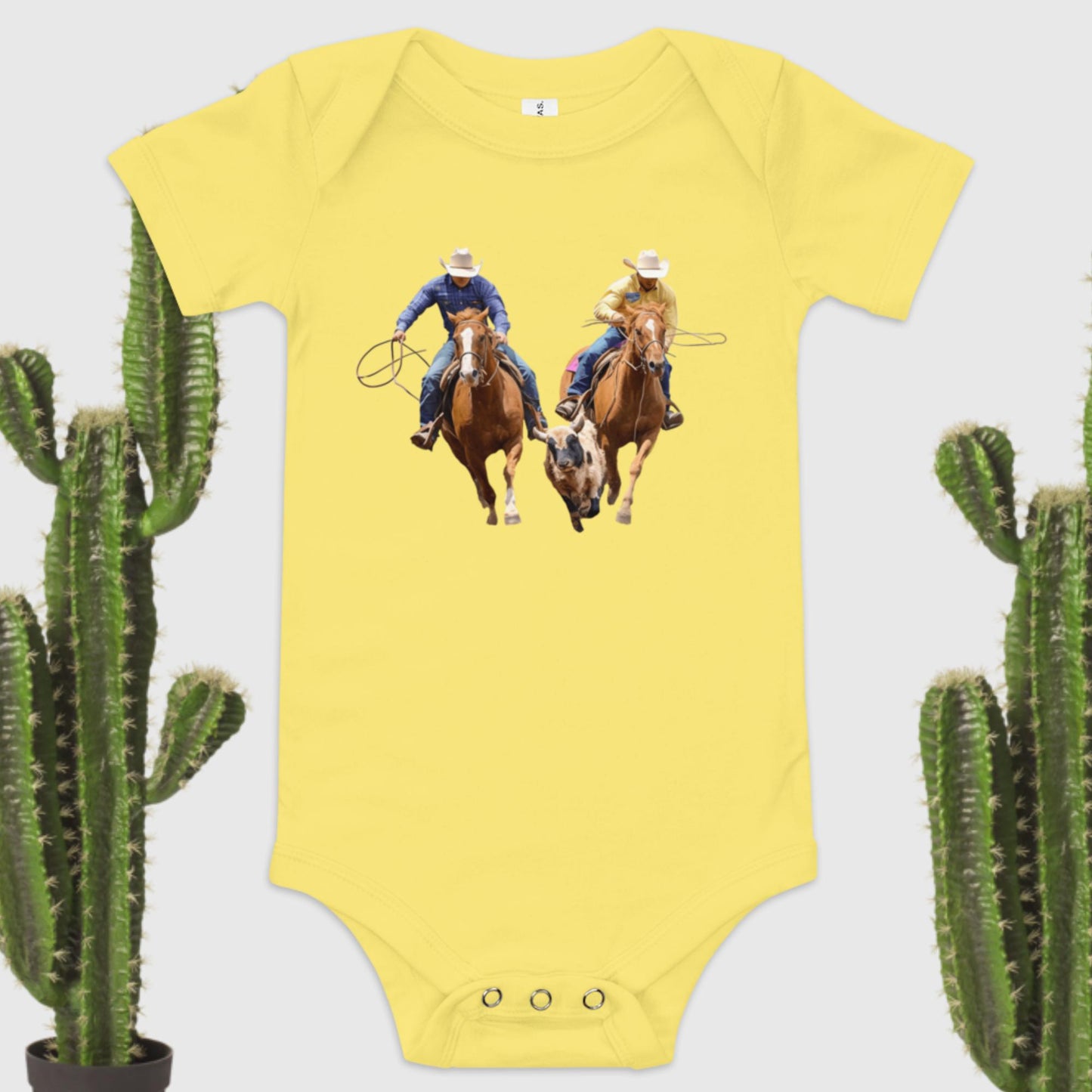 Team Roping Short Sleeve Onesie