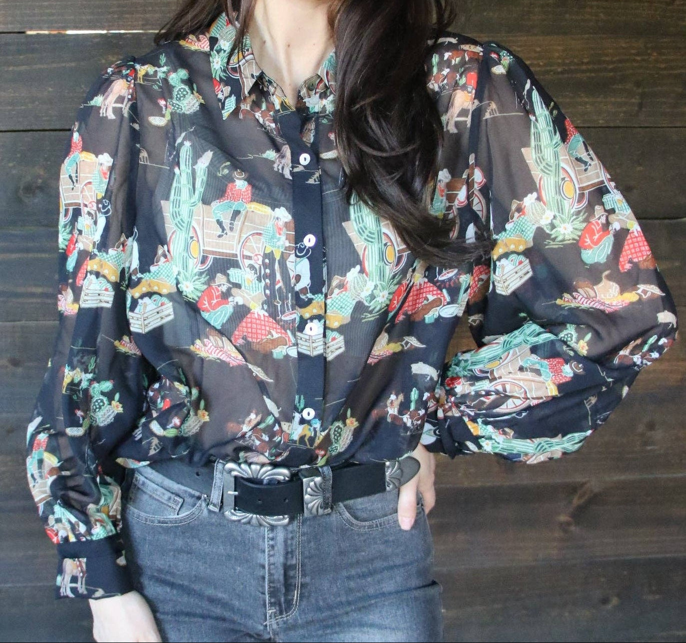 Old West Chiffon blouse