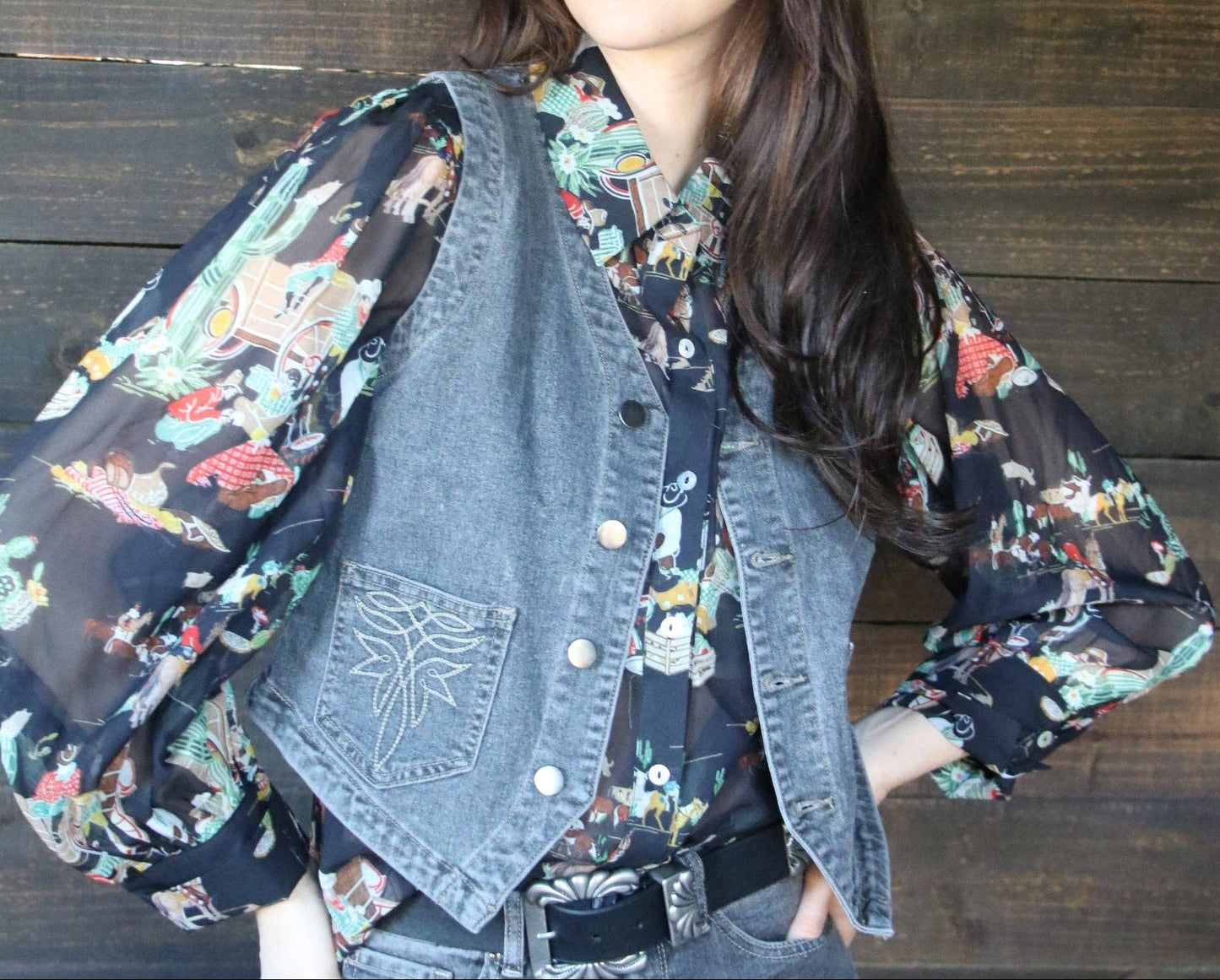 Old West Chiffon blouse