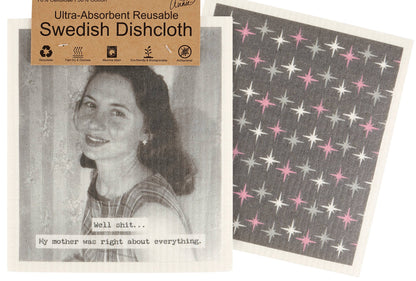 "Mother Was Right" Swedish Dishcloth Set