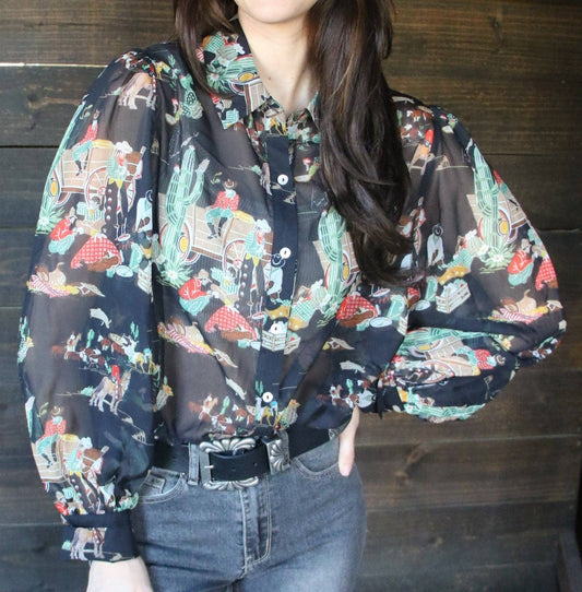 Old West Chiffon blouse