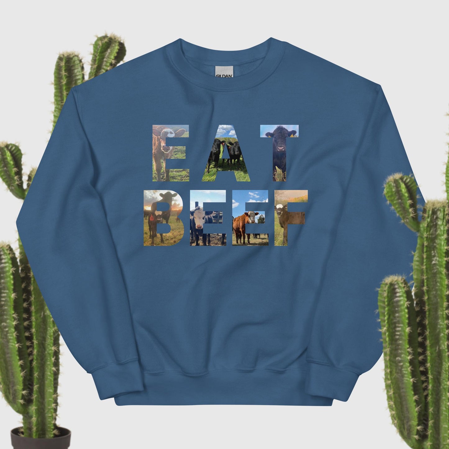 Eat Beef Graphic Sweatshirt