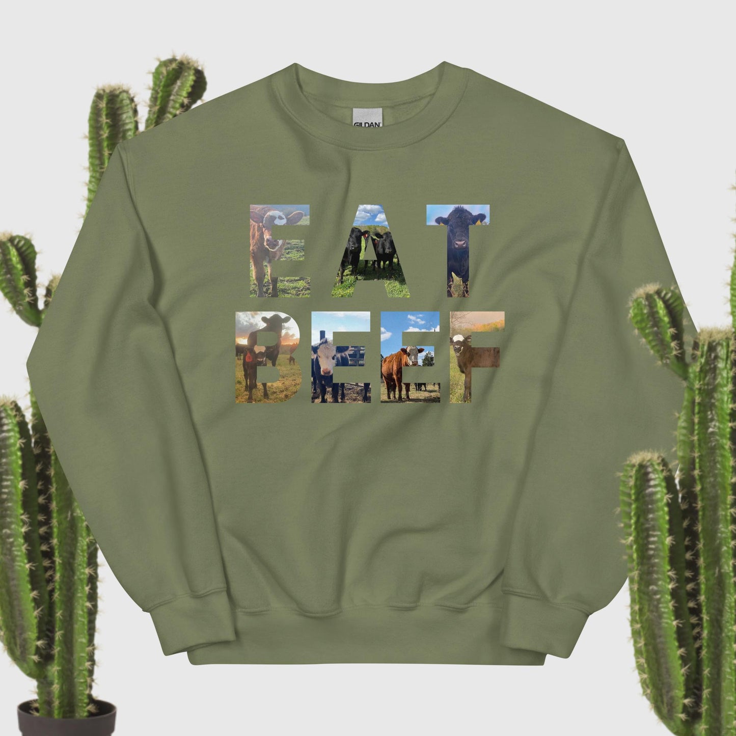 Eat Beef Graphic Sweatshirt