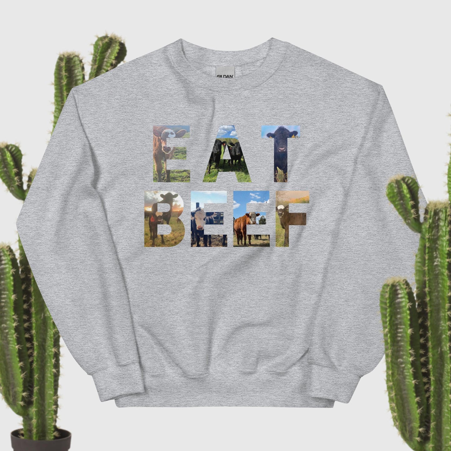 Eat Beef Graphic Sweatshirt